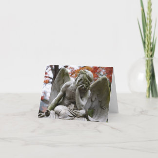 Tarjeta de nota del ángel