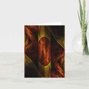 Tarjeta de nota del arte abstracto de la selva de