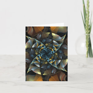 Tarjeta de nota del arte abstracto del molinillo