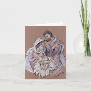 Tarjeta de nota del arte de la natividad
