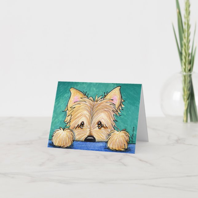 Tarjeta de nota del arte de Terrie del mojón de (Anverso)