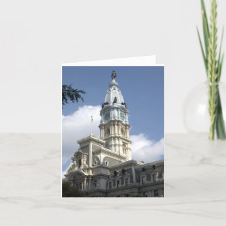 Tarjeta de nota del ayuntamiento de Filadelfia