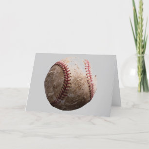 Tarjeta de nota del béisbol