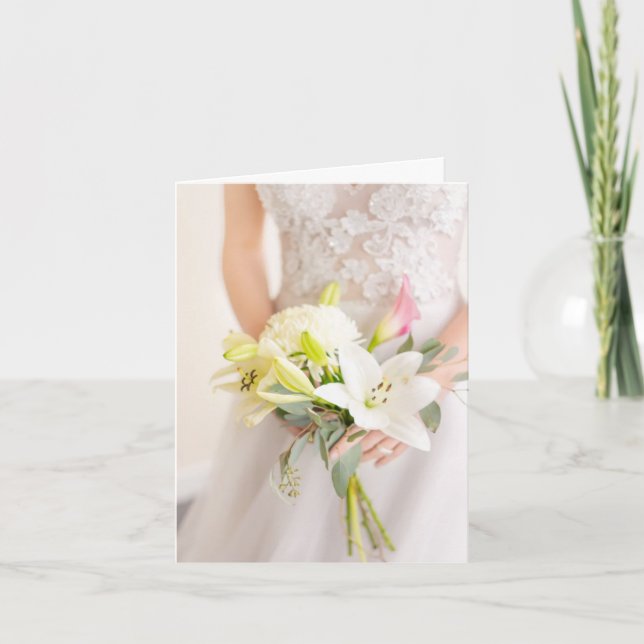 Tarjeta de nota del boda (Anverso)