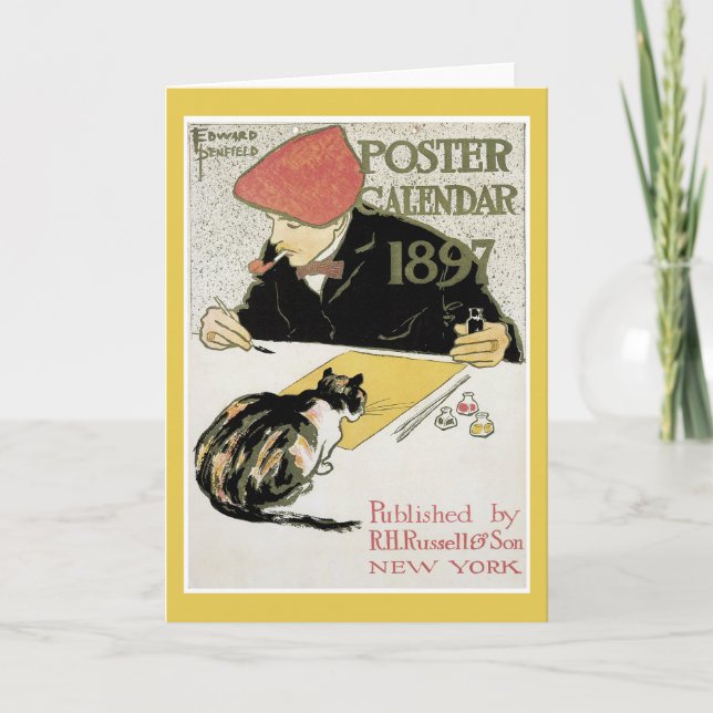 Tarjeta de nota del calendario del poster (Anverso)