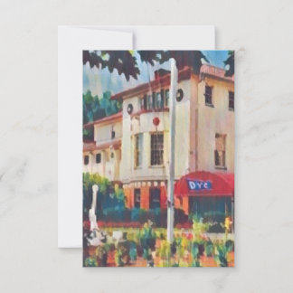 Tarjeta de nota del club náutico de Detroit