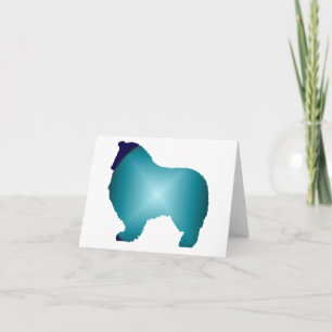 Tarjeta de nota del collie