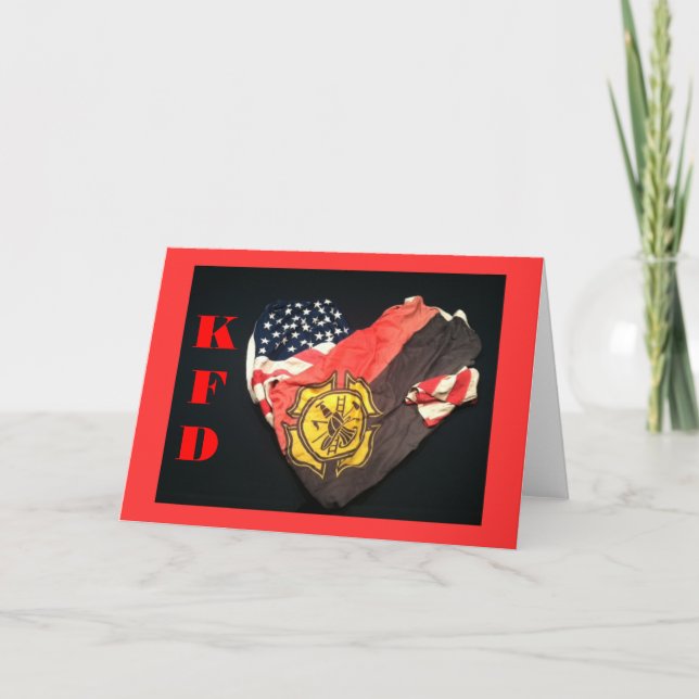 Tarjeta de nota del cuerpo de bomberos (Anverso)