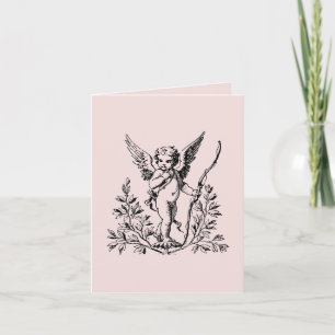 Tarjeta de nota del Cupid 4" x 5,6"