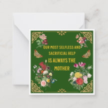 Tarjeta de nota del Día de la Madre