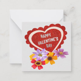 Tarjeta de nota del Día de San Valentín: