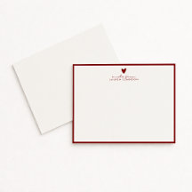 Tarjeta de nota del Día de San Valentín con corazó