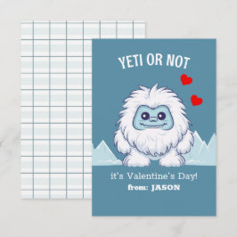 Tarjeta de nota del Día de San Valentín para el au