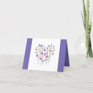 Tarjeta de nota del el día de San Valentín