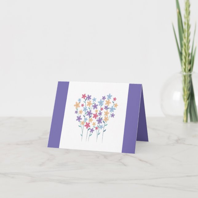 Tarjeta de nota del el día de San Valentín (Anverso)