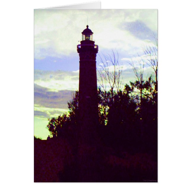 Tarjeta de nota del faro de sol (Frente)