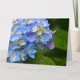 Tarjeta de nota del Hydrangea
