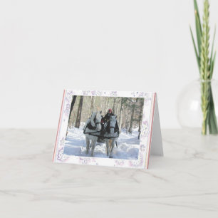 Tarjeta de nota del invierno de Vermont