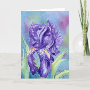 Tarjeta de nota del "iris"
