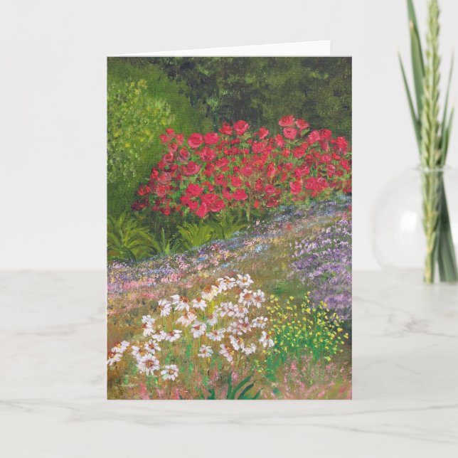Tarjeta de nota del jardín de fantasía (Anverso)