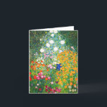 Tarjeta de nota del jardín de flores de Gustavo<br><div class="desc">Tarjeta de nota del jardín de flores de Gustavo Klimt. Pintura al óleo en lona a partir de 1907. Terminado durante su fase de oro, el jardín de flores es una de las pinturas del paisaje más famosas de Klimt. La explosión de colores del verano adelante en este trabajo con...</div>