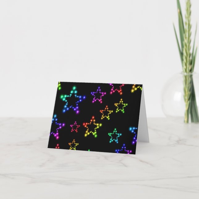 Tarjeta de nota del modelo de estrellas del arco (Anverso)