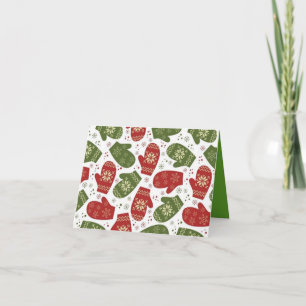 Tarjeta de nota del modelo de las manoplas del