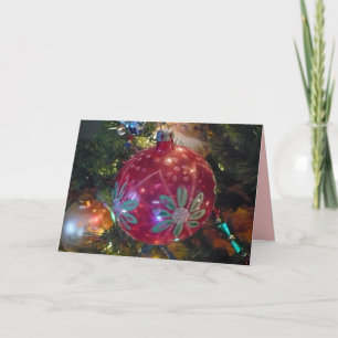 Tarjeta de nota del ornamento del navidad