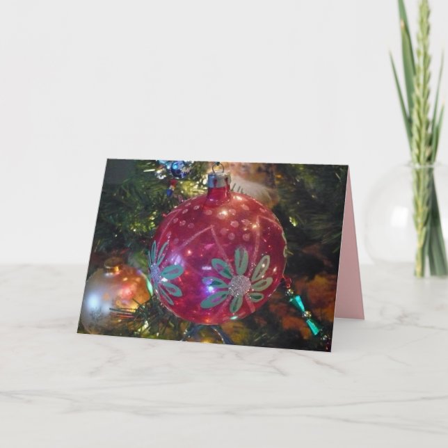 Tarjeta de nota del ornamento del navidad (Anverso)
