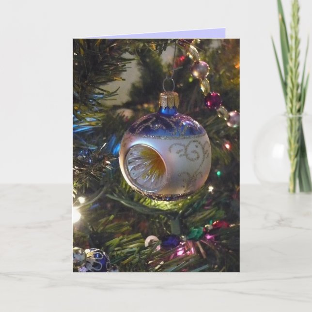 Tarjeta de nota del ornamento del navidad (Anverso)