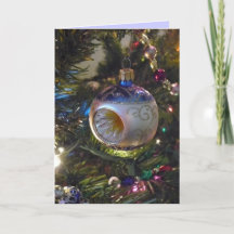 Tarjeta de nota del ornamento del navidad