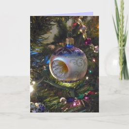Tarjeta de nota del ornamento del navidad