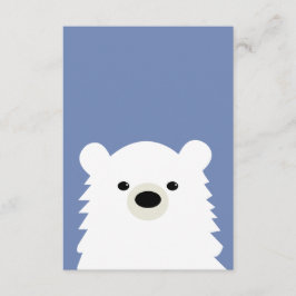 Tarjeta de nota del oso polar
