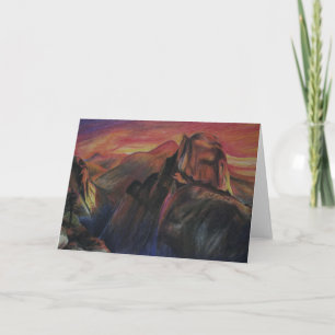 Tarjeta de nota del Parque Nacional Yosemite