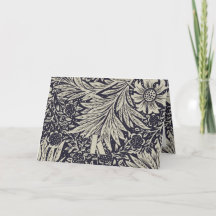 Tarjeta de nota del patrón Marigold de William Mor