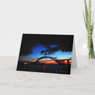 Tarjeta de nota del puente de Bayona