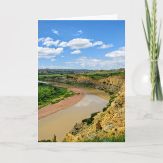 Tarjeta de nota del río Little Missouri