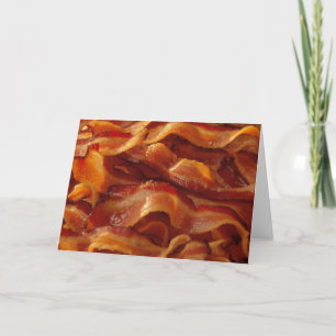 Tarjeta de nota del tocino