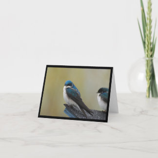 Tarjeta de nota del trago de árbol (espacio en