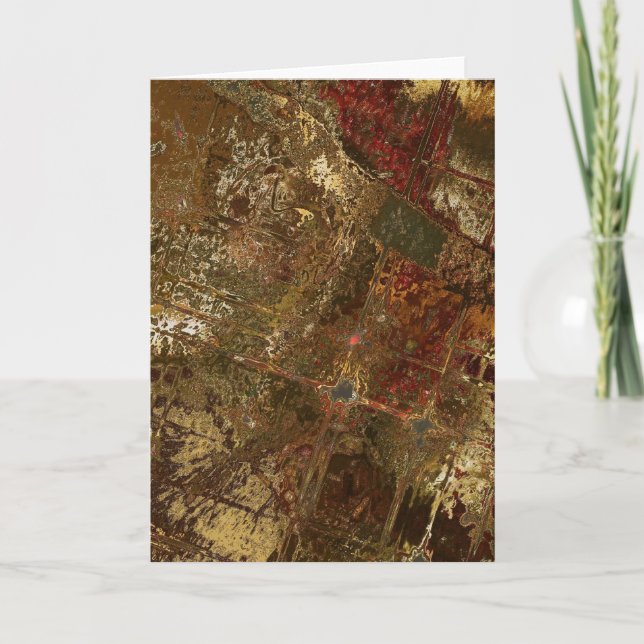 Tarjeta de nota del viento de otoño (Anverso)