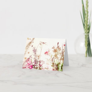 Tarjeta de nota del Wildflower