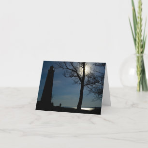 Tarjeta de nota determinada de la luna