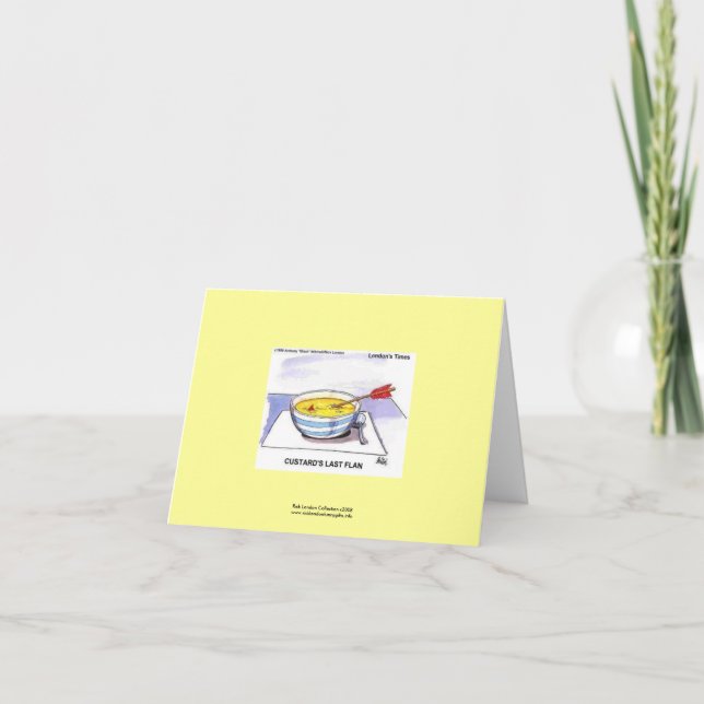 Tarjeta de nota divertida de dibujos animados de ú (Anverso)