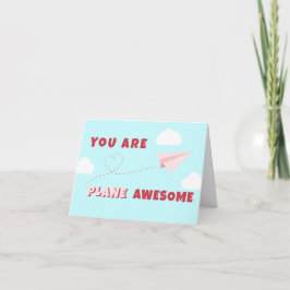 Tarjeta de nota doblada alucinante para el día de