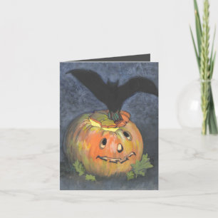Tarjeta de nota doblada de la boquilla de Hallowee