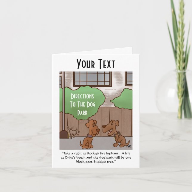 Tarjeta de nota doblada de las direcciones del par (Anverso)