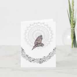 Tarjeta de nota doblada de Owl Dreams