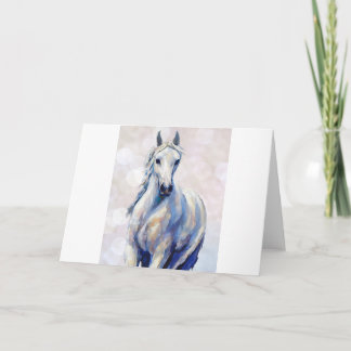 Tarjeta de nota doblada del caballo árabe