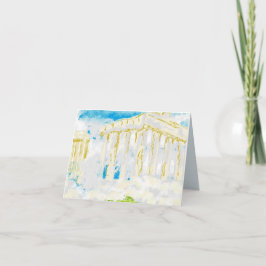 Tarjeta de nota doblada : Día de niebla