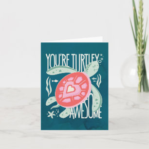 Tarjeta de nota doblada para tortley Awesome